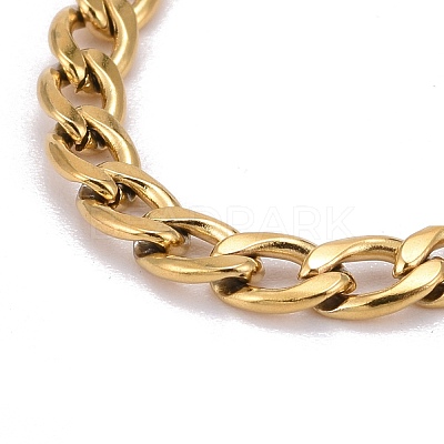 304 Stainless Steel Curb Chains Bracelets BJEW-JB06272-02-1