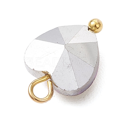 Transparent Glass Charms PALLOY-JF04198-01-1