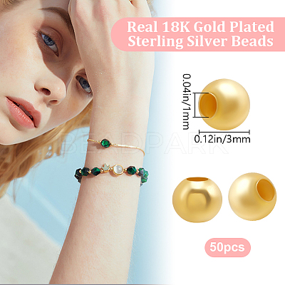 50Pcs 925 Sterling Silver Beads STER-BBC0006-44-1