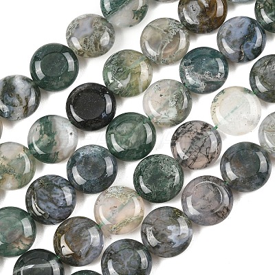 Natural Moss Agate Beads Strands G-L648-B11-15mm-1