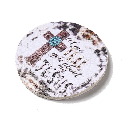 Halloween Imitation Leather Pendants FIND-K017-02G-01-1