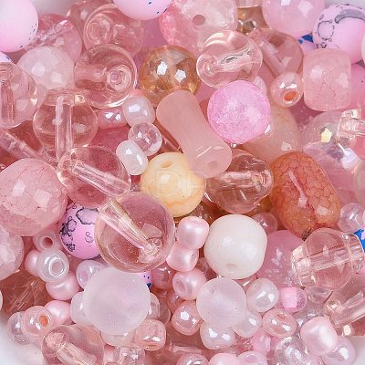 DIY Lampwork Beads & Glass Seed Beds Jewelry Making Findings Kits SEED-K010-01B-1