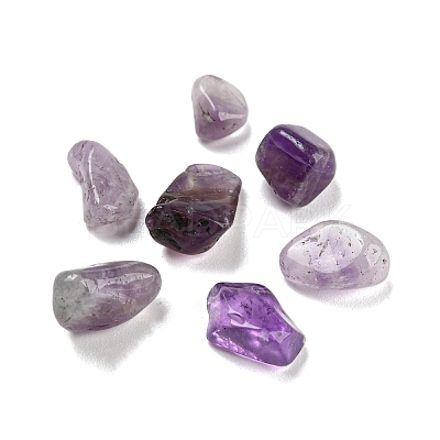 Natural Amethyst Chip Beads G-M364-12B-1