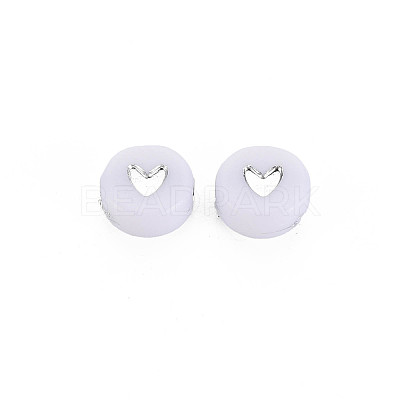 Plating Acrylic Beads X-PACR-R242-02-1