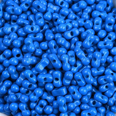 Baking Paint Glass Seed Beads SEED-K010-A15-1