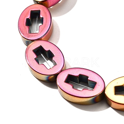 Electroplated Synthetic Non-magnetic Hematite Beads Strands G-L613-Z01-03-1