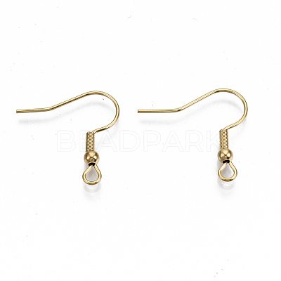 304 Stainless Steel Earring Hooks X-STAS-S111-001G-NR-1