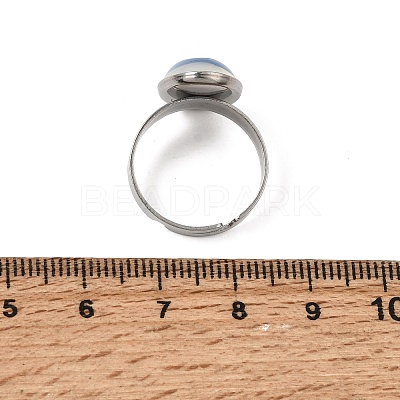 Adjustable 304 Stainless Steel Finger Rings for Women GG-CBA7994-04P-1