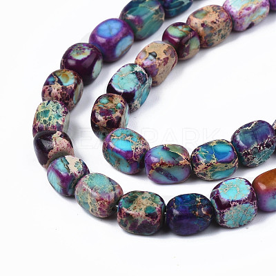 Natural Regalite/Imperial Jasper/Sea Sediment Jasper Beads Strands G-Z008-01B-1