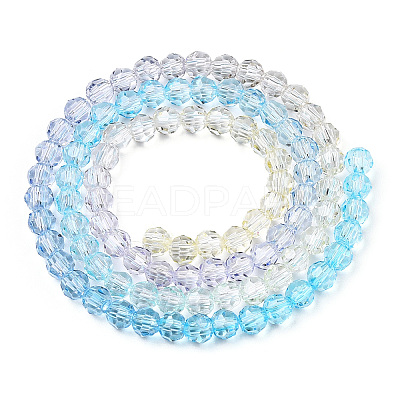Transparent Glass Beads Strands GLAA-E036-07Q-1