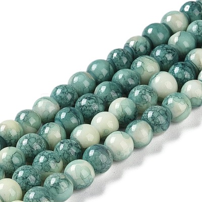 Baking Paint Glass Bead Strands X-GLAA-H031-01A-07-1