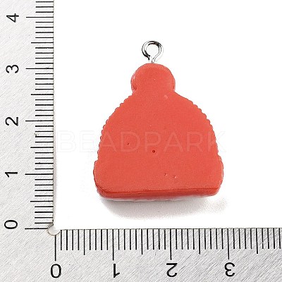 Christmas Theme Opaque Resin Pendants RESI-F054-A06-1