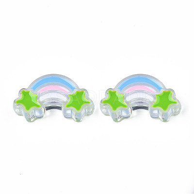 Transparent Acrylic Beads X-TACR-S117-15-1