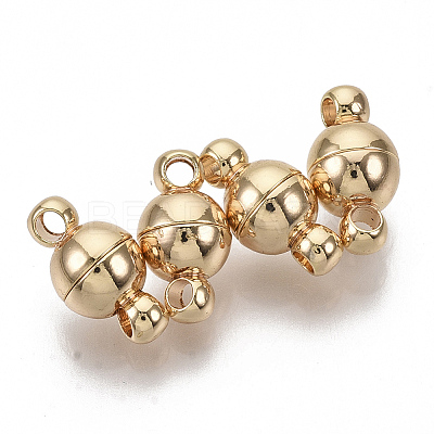 Brass Magnetic Clasps X-KK-S354-213A-NF-1