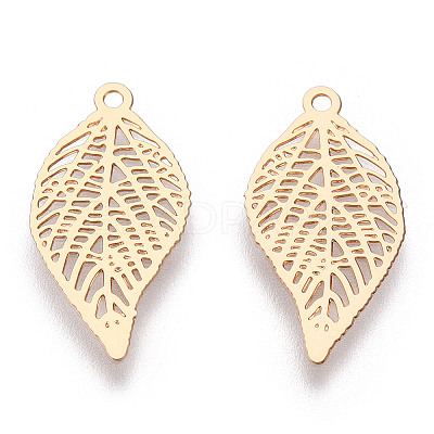Rack Plating Brass Filigree Pendants KKC-T001-43KC-1