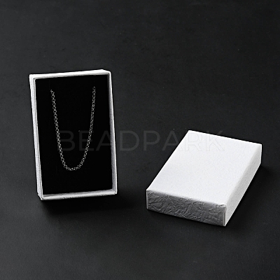 Texture Paper Necklace Gift Boxes OBOX-G016-C04-A-1