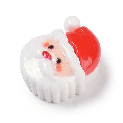 Opaque Christmas Theme Resin Cabochons RESI-H162-06J-1