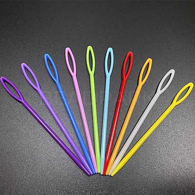 90Pcs Plastic Sewing Needles PW-WGA98C9-01-1