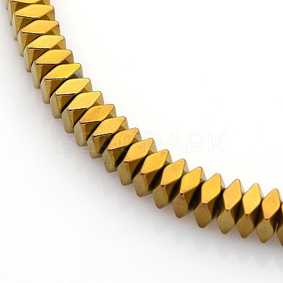 Electroplate Non-magnetic Synthetic Hematite Beads Strands G-O009-A02-1