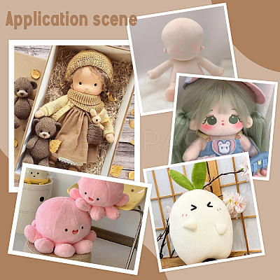 1Pc Polyester Short Plush Fabric AJEW-PH0006-67A-1