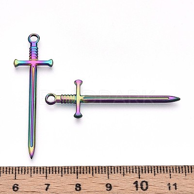 304 Stainless Steel Pendants STAS-N098-135M-1