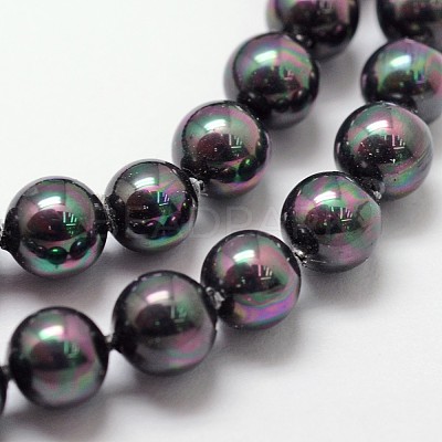 Shell Pearl Bead Strands X-BSHE-L025-05-6mm-1