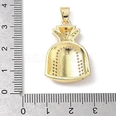 Micro Pave Clear Cubic Zirconia Pendants KK-L253-13G-1