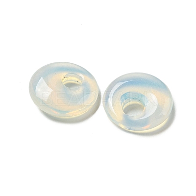 Opalite Donut/Pi Disc Charms G-G142-02V-1