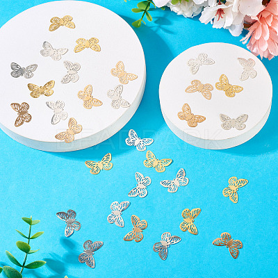100Pcs 4 Colors Iron Pendants IFIN-TA0001-70-1
