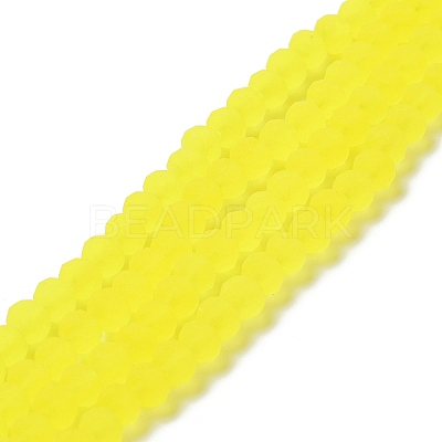Transparent Glass Beads Strands X1-EGLA-A034-T8mm-MD29-1