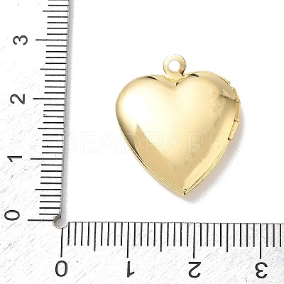 Brass Locket Pendant Cabochon Settings KK-L268-021G-01-1