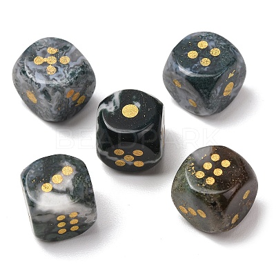 Natural Indian Agate Dices G-T143-29-04-1