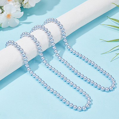 2 Strands Dyed Shell Pearl Beads Strands SHEL-HY0001-12-1
