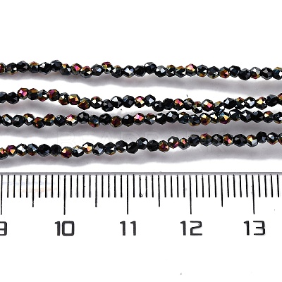 Electroplate Glass Beads Strands EGLA-H107-01A-HP01-1