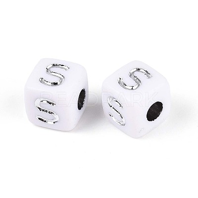 Opaque Acrylic Beads SACR-T035-03S-1
