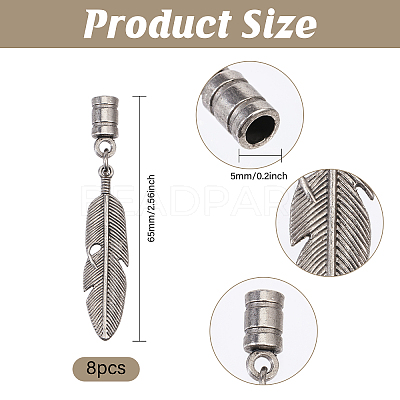 Alloy Cord Ends DIY-CA0006-87C-AS-1