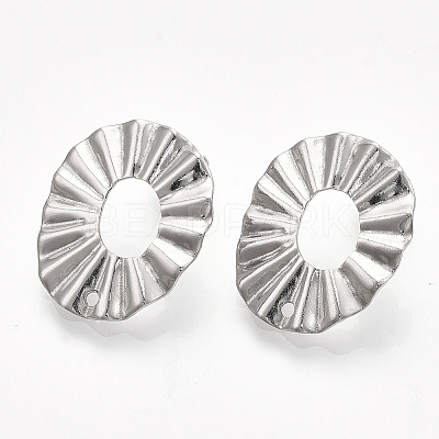 Non-Tarnish 304 Stainless Steel Stud Earring Findings LS-X-STAS-S079-46B-1