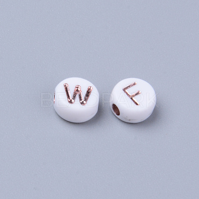 Opaque White Acrylic Beads MACR-S273-47-1
