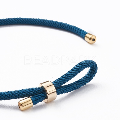Braided Nylon Cord Bracelet Making MAK-A017-D02-05G-1