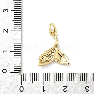 Brass Micro Pave Cubic Zirconia Pendants KK-D426-11G-1