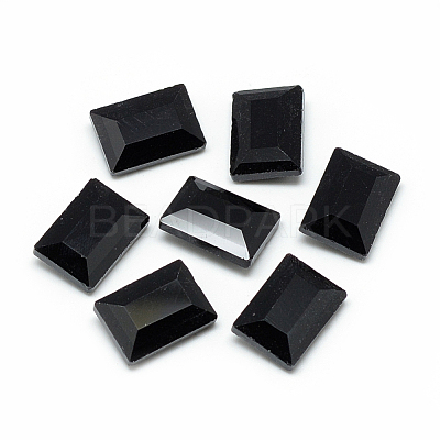 Pointed Back Glass Rhinestone Cabochons RGLA-T031-10x14mm-23-1