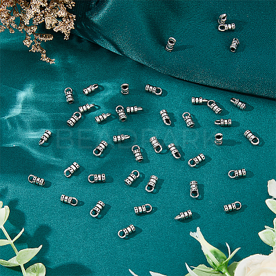 150Pcs Alloy Cord Ends FIND-FH0008-75-1