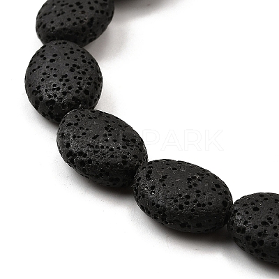 Dyed Natural Lava Rock Beads Strands G-A264-A02-01B-1