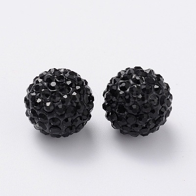 Grade A Rhinestone Pave Disco Ball Beads RB-Q100-11-1