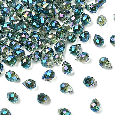 50Pcs Electroplate Glass Beads EGLA-YW0005-40B-1