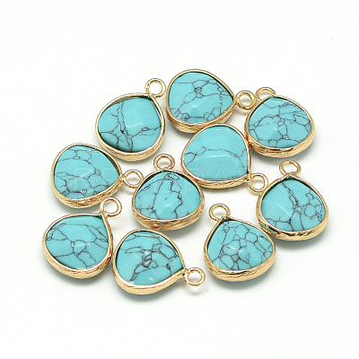 Synthetic Turquoise Pendants X-G-Q963-03-1