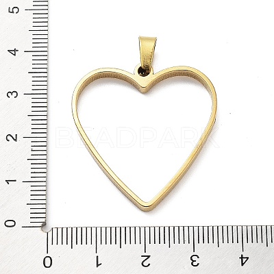 304 Stainless Steel Open Back Bezel Pendants STAS-Z091-05G-09-1