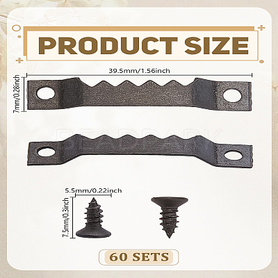 Iron Frame Hook Hanger for Photo Frames FIND-WH0366-005EB-1