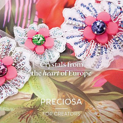 Preciosa® MAXIMA Crystal No Hotfix Flatback Stones Y-PRC-NSS12-70040-1