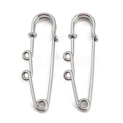 304 Stainless Steel Safety Pins Brooch Findings STAS-K252-05A-P-1